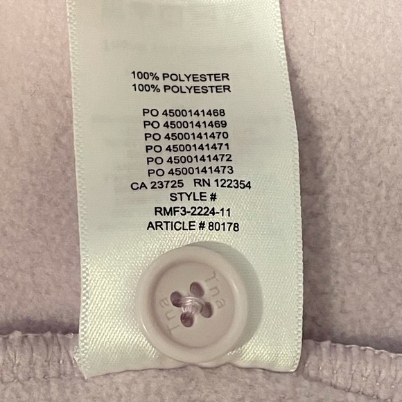 Aritzia TNA Fleece Cozy Mega Shirt Button Front‎ Lounge Lilac Size 2 - Picture 5 of 5